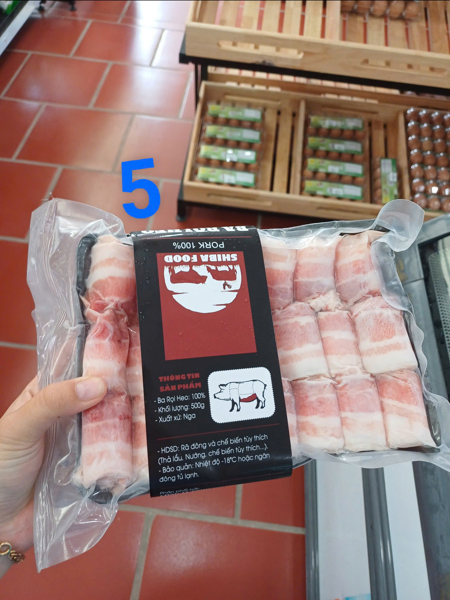 Ba rọi heo cuộn 500GR
