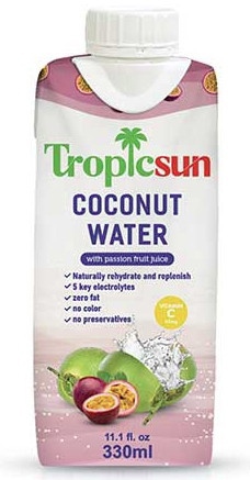Tropicsun - Nước dừa chanh dây 330ml Coconut water