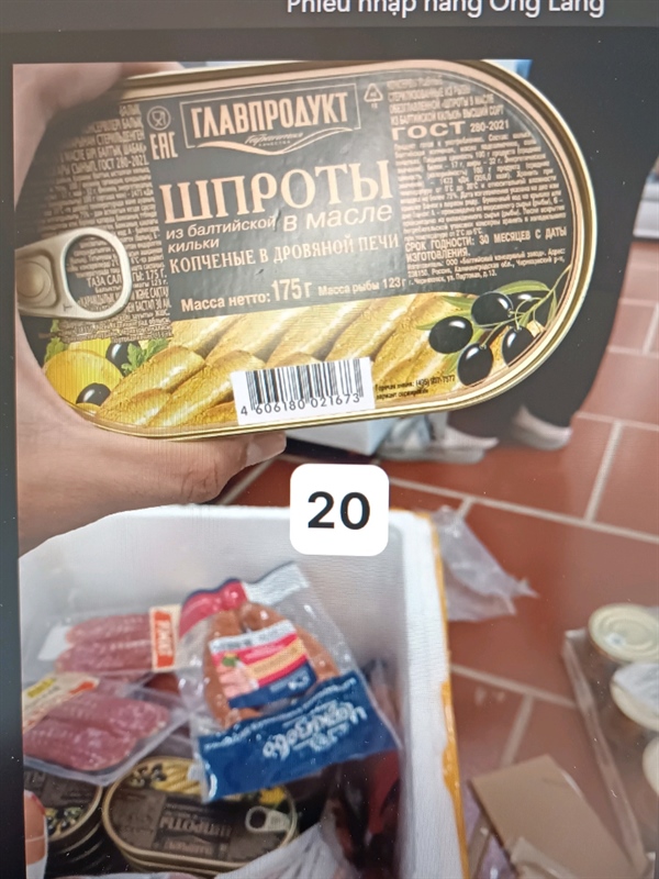 Cá trích baltic hun khói 175g glavproduct Nga
