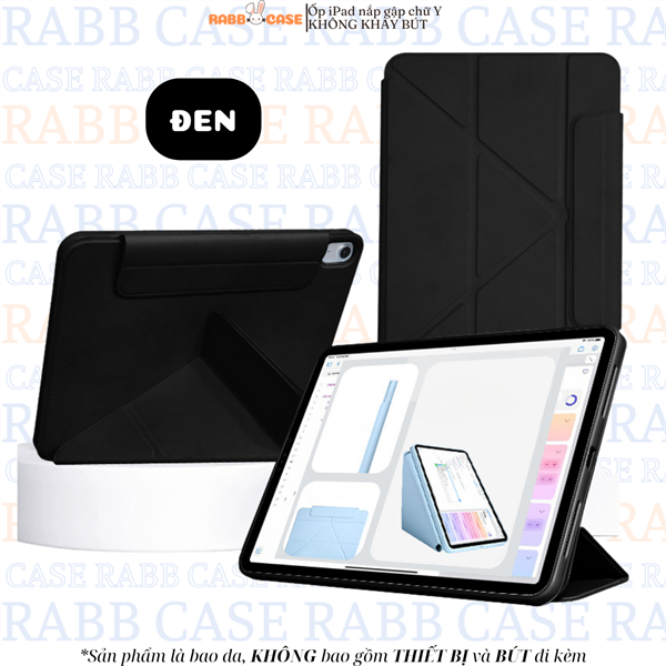 Bao da Silicon 2 mặt màu Pastel gập chữ Y, không có khay bút - 9.7"
