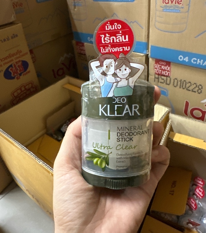 Khử Mùi Đá Khoáng Deo Klear 70g - Olive