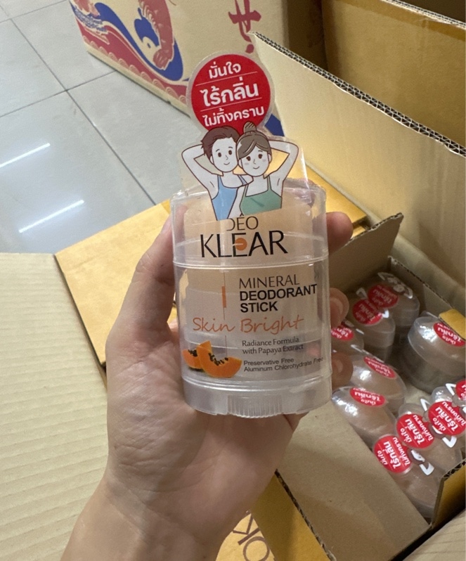 Khử Mùi Đá Khoáng Deo Klear 70g - Đu đủ