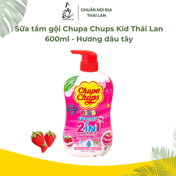 Sữa tắm Chupa Chups hương dâu 600ml