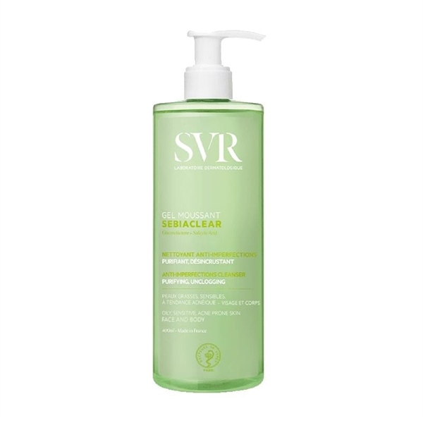 SỮA RỬA MẶT SVR DA DẦU MỤN - XANH LÁ 400ml