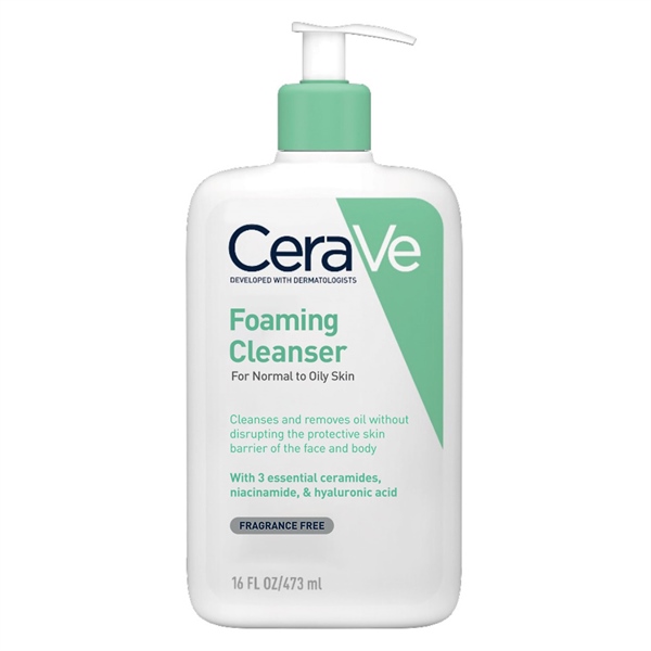 SỮA RỬA MẶT CERAVE FOAMING - XANH DA DẦU 473ml