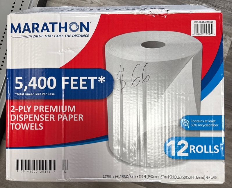 Dispenser paper towels