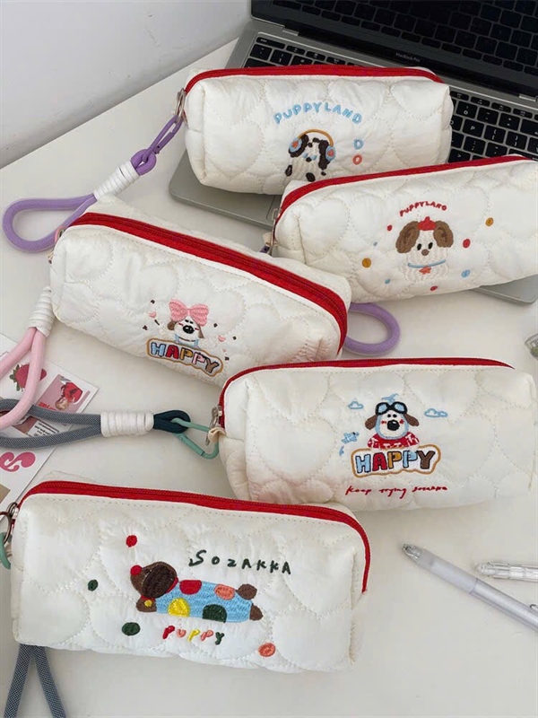 Bóp bút vải Puppy
