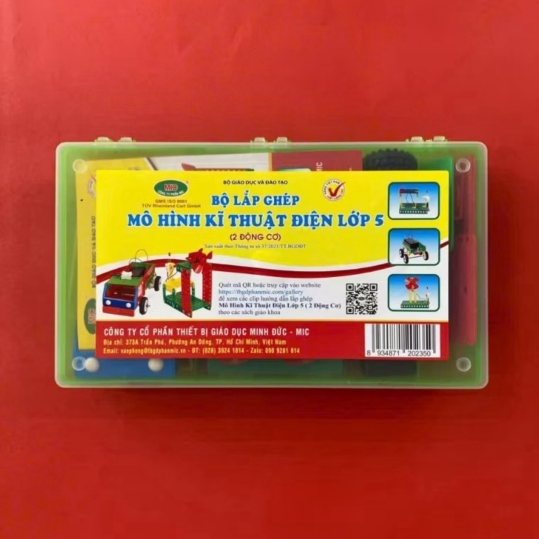 Bộ lắp ghép mô hình kĩ thuật điện lớp 5