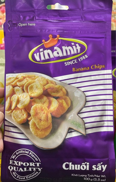 Chuối sấy Vinamit gói 100g