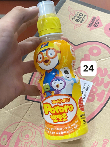 Paldo - Pororo dạng chai hương vị trái cây nhiệt đới (235ml *24 chai)