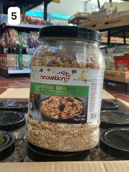 Nnovation - Ngũ cốc Granola vị táo (1kg * 9 hộp)