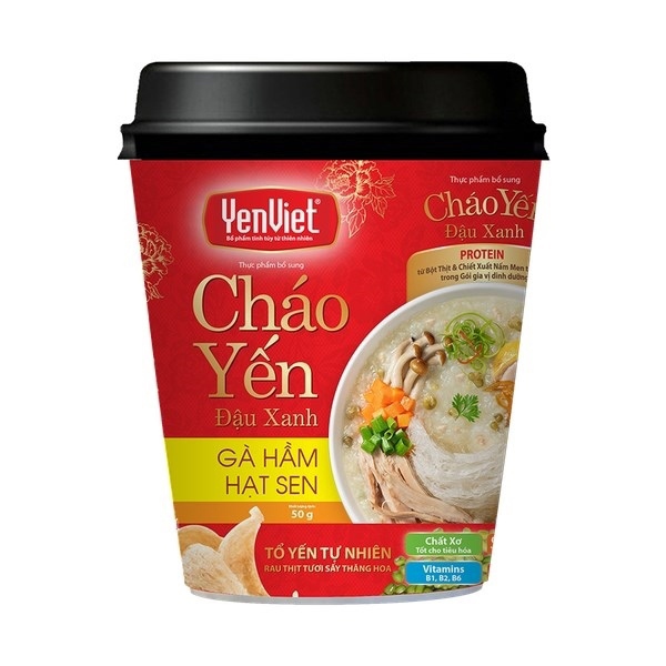 Cháo yến gà hầm hạt sen 50g