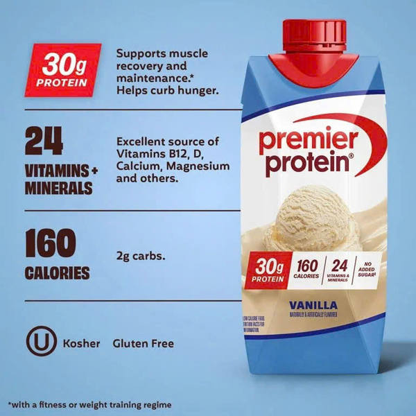 Giền Pickleball - PREMIER PROTEIN SHAKE 30G PROTEIN VANILA