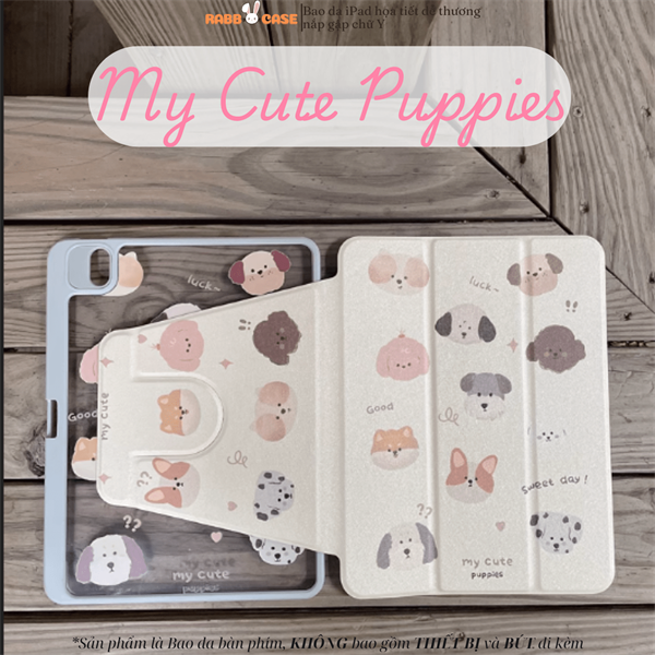 Bao da iPad xoay 360 độ, in hình cute, hoạt hình, mặt lưng chống ố Mini 6 | Mini 7