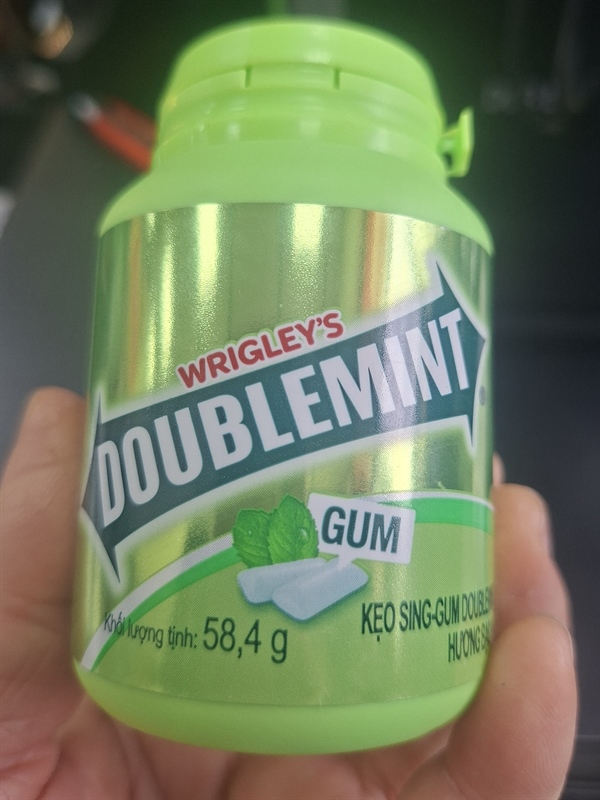 Kẹo cao su DMPP Doublemint, Coolair 58,4g Hũ 40 Viên