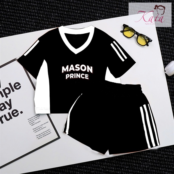 BT TN CỔ TIM CHẠY SỌC CHỮ MASON PRINCE SIZE 4-14,R6