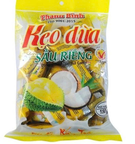 Kẹo dừa sầu riêng Thanh Bình 150GR túi zip