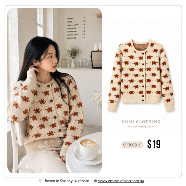 Poppy Bloom Cardigan – Vintage Mood