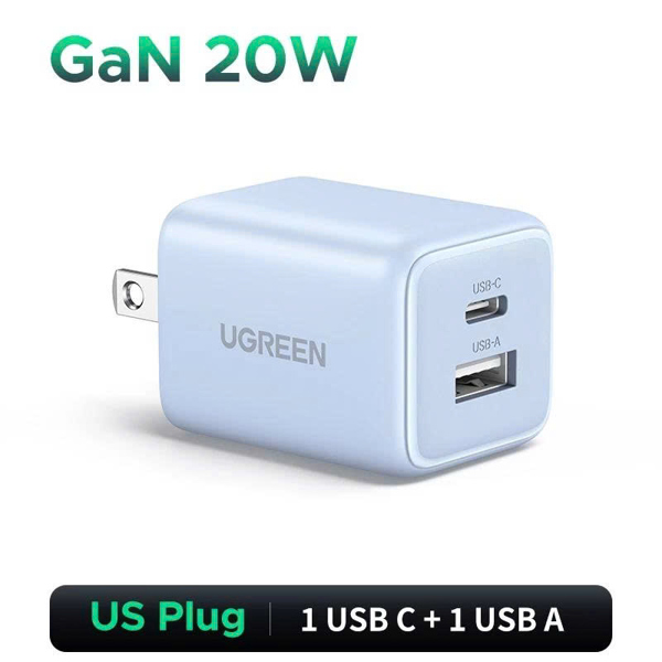 Củ sạc nhanh 20W Ugreen Nexode GaN PPS 1C1A
