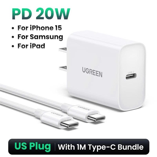 Bộ combo sạc PD 20W C2C Ugreen