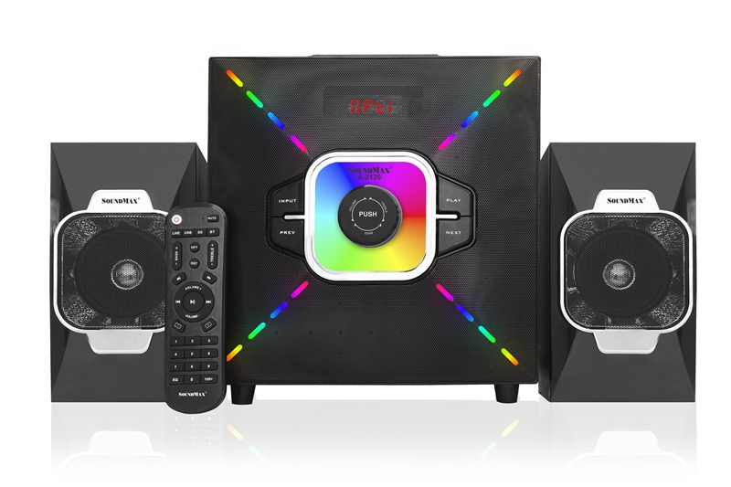Loa Soundmax A2126/2.1 (USB/ Bluetooth 5.0/ SD Card/ RCA/ Optical)