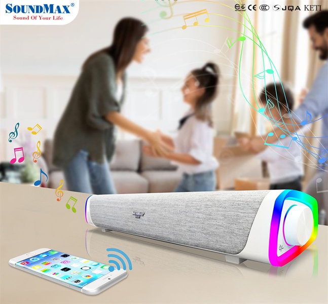 Loa Soundmax SB201/2.0 (Bluetooth/ AUX/ jack 3.5mm)