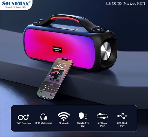 Loa bluetooth di động SoundMax SB208/2.0 (Bluetooth 5.0/ USB/ AUX/ jack 3.5mm)