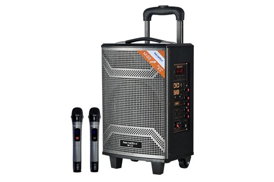 Loa kéo di động SoundMax M23 (2 micro/ Bluetooth/ AUX 3,5mm/ TF Card/ USB)