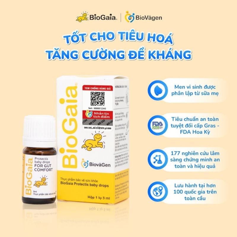 Biogaia thủy tinh nhập khẩu hsd 9/27