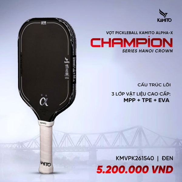 Giền Pickleball - Vợt Pickleball Kamito Alpha-X Champion Series Hanoi Crown