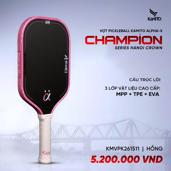 Giền Pickleball - Vợt Pickleball Kamito Alpha-X Champion Series Hanoi Crown