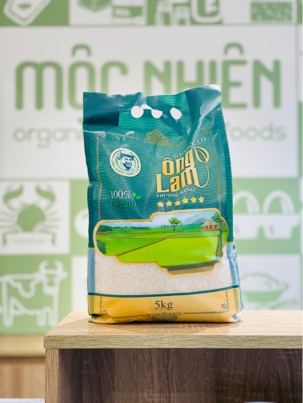 Gạo Hữu Cơ Ông Lam Thượng Hạng Quế Lâm - Túi 5kg