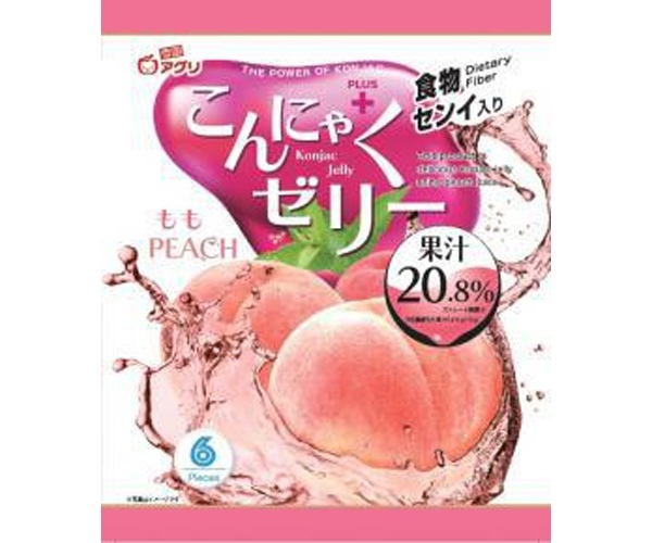 Thạch rau câu vị đào Aguri gói 108g