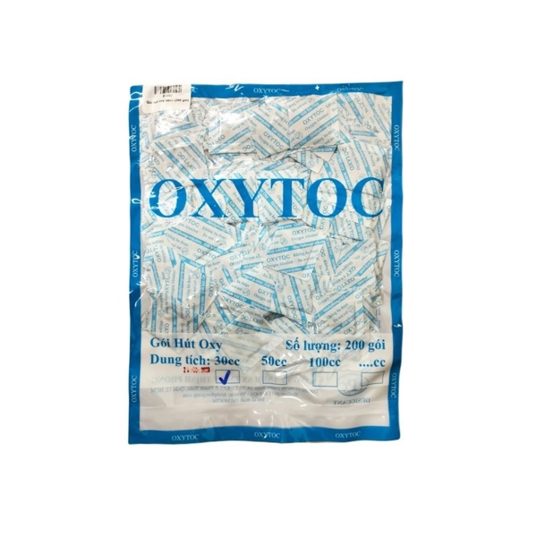 Hút ẩm/ hút oxy xanh OXYTOC 30cc- Túi 200 cái