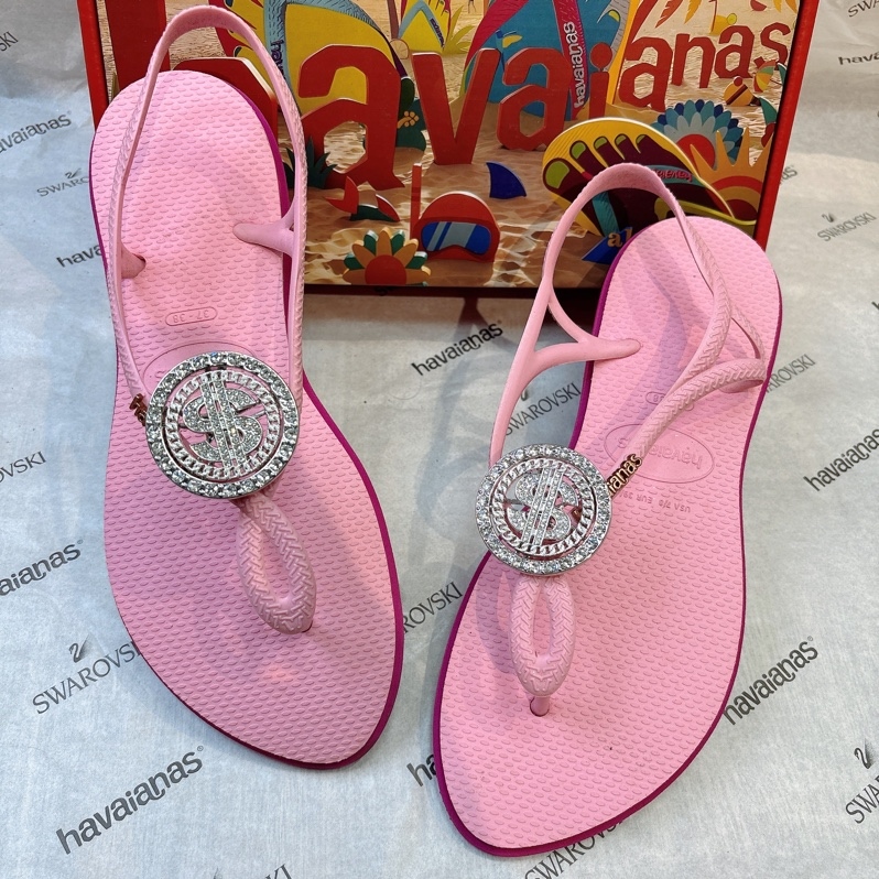 SANDAL NHỌN HỒNG CHARM+
