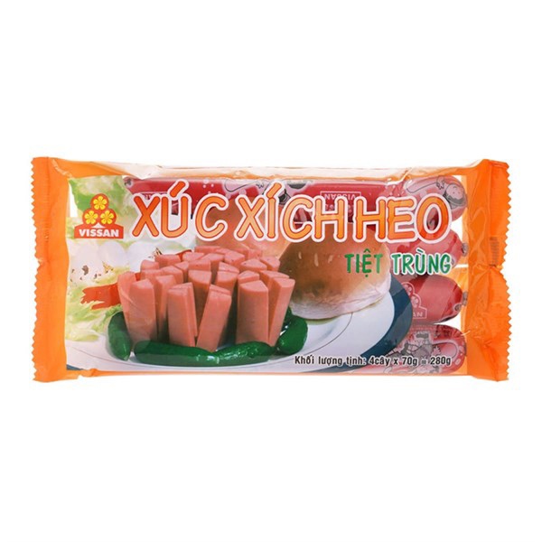Xúc xích heo tiệt trùng Vissan gói 280g