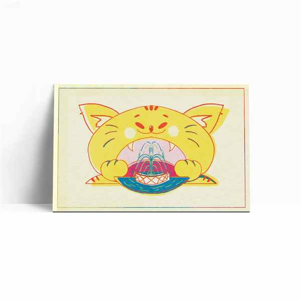 Postcard Cats in the Palace: No.02