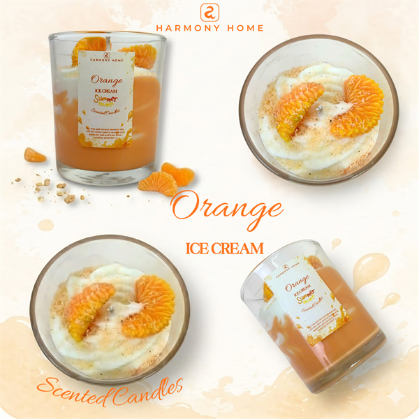 Nến thơm Orange Ice Cream