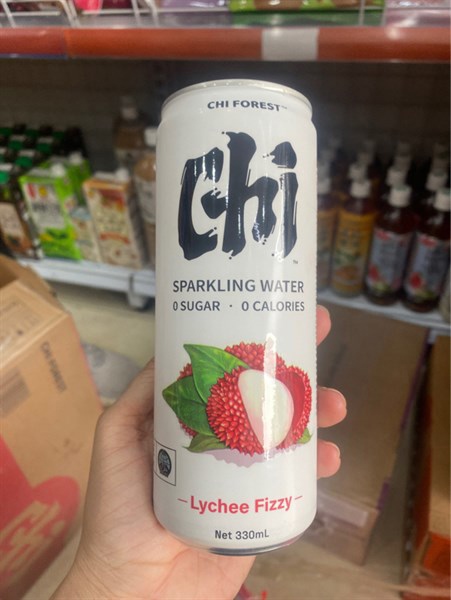Nước uống có ga vị vải Chi Forest Sparkling Water Lychee Fizzy 330ml (24)