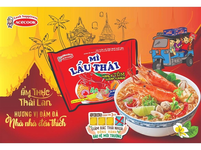 Mì lẩu Thái tôm 80GR