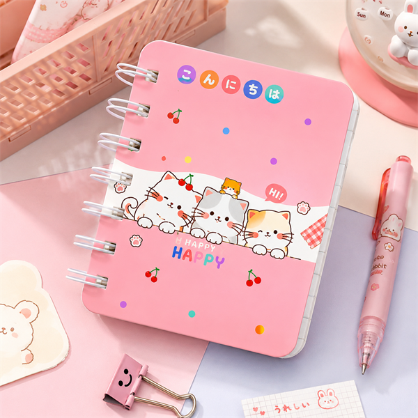 Sổ Lò Xo Mini A7 Hình Thú Cute MK-0788 – Sổ Tay Ghi Chú Kawaii 80 Trang