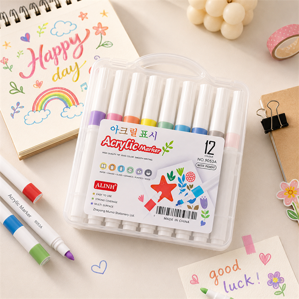 Bút Acrylic Marker 12 màu ALINH 9053A