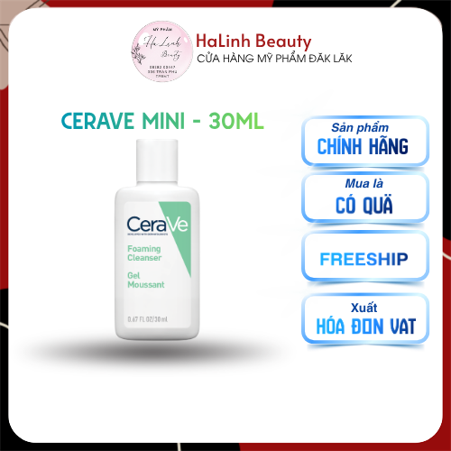 [Mini 30ml] Sữa rửa mặt CeraVe dành cho da dầu 05.05