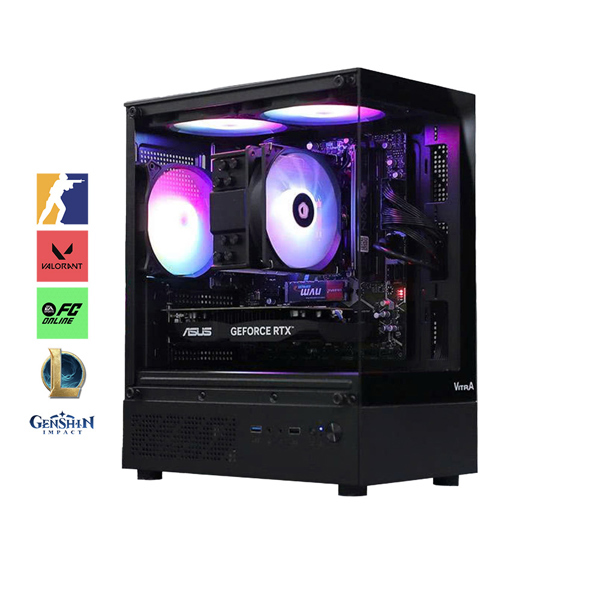 Bộ PC Gaming Intel i5-12400F, VGA 3050, RAM 16Gb, SSD 512GB