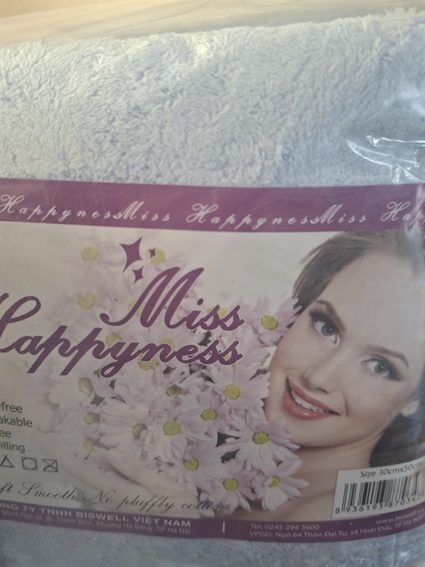 Khăn mặt siêu mềm mis happyness 30X50