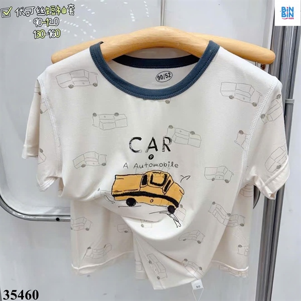 35460- Bộ Tencel TN xe ô tô vàng