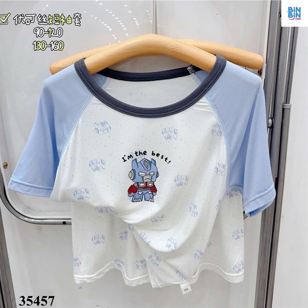 35457- Bộ Tencel TN Robot xanh