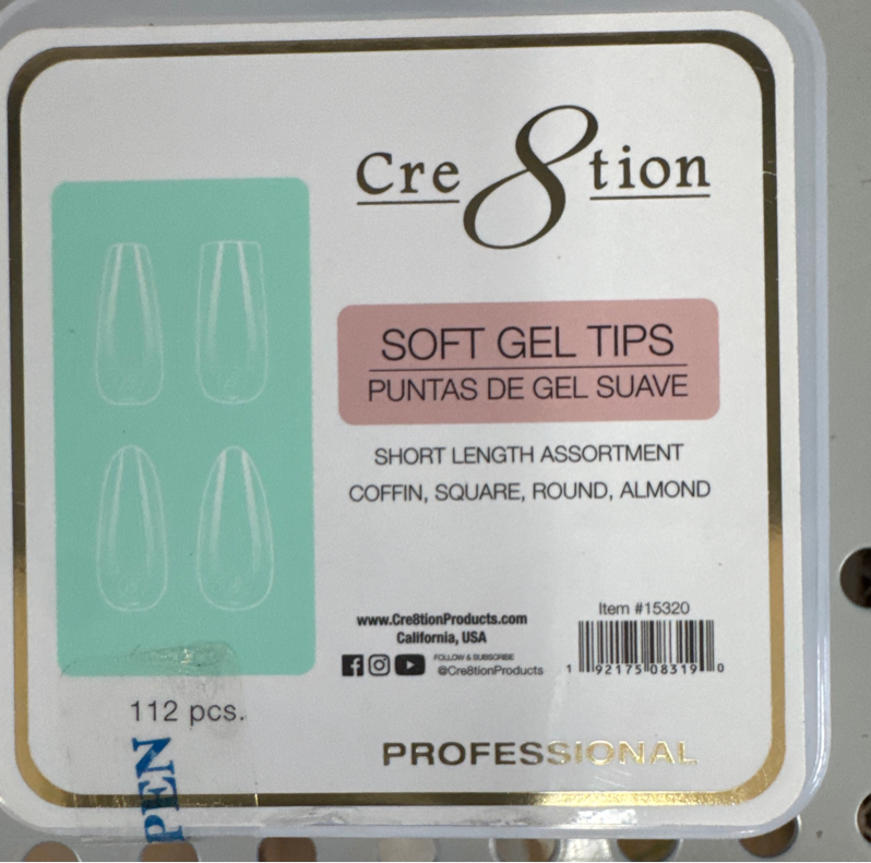 Soft gel tips hộp nhỏ 112 pc