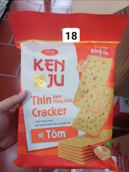 RYCHYK - Bánh quy Kenju tôm túi 192gx18