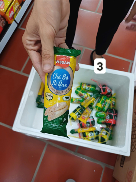 Vissan lạnh Chả bò bì que 80g